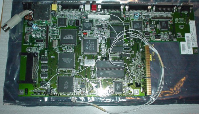 A motherboard.